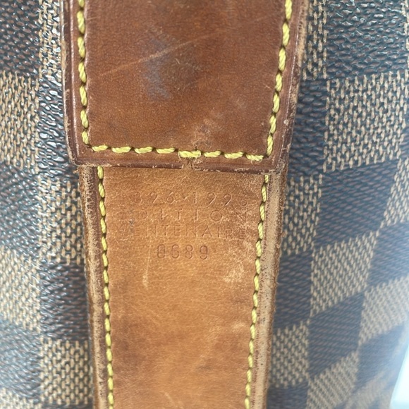 Louis Vuitton 100th Anniversary Centenaire Damier Ebene Columbine Zip Tote 99lv7 - Picture 3 of 7